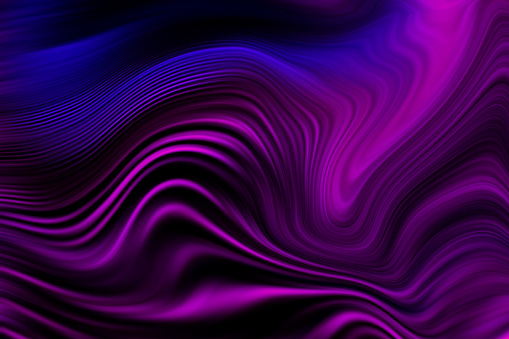 Marble Texture Neon Purple Blue Black Pattern Abstract Colorful Gradient Marbled Wave Background Wavy Backdrop Distorted Macro Photography