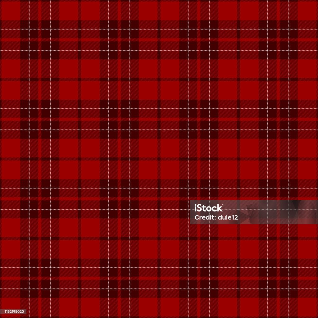 Red Tartan Plaid Seamless Pattern Background Stock Illustration - Download  Image Now - Plaid, Red, Abstract - iStock