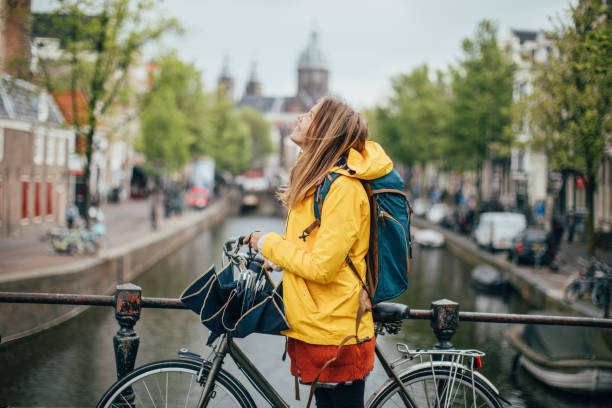 istock Rainy and cold day in Amsterdam 1152196648