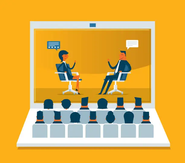 Vector illustration of Web Conference