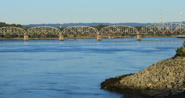 istock Railway Bridge over Columbia River at Vancouver, Washington 1152205862