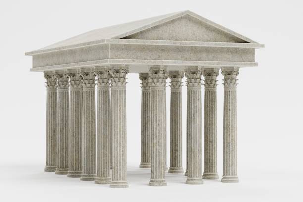 istock Realistic 3d Render of Corinthian Temple 1152206573