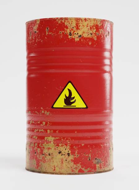 istock Realistic 3D Render of Flammable Barrel 1152207164