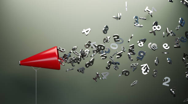 istock Red Megaphone And Silver Numbers In Front Of Gray Wall 1152208371