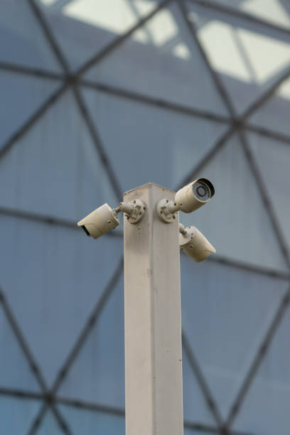 istock street security camera with 3 way directions 1152209280