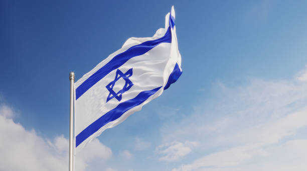 istock Israeli Flag Waving With Wind Over Blue Sky 1152210094