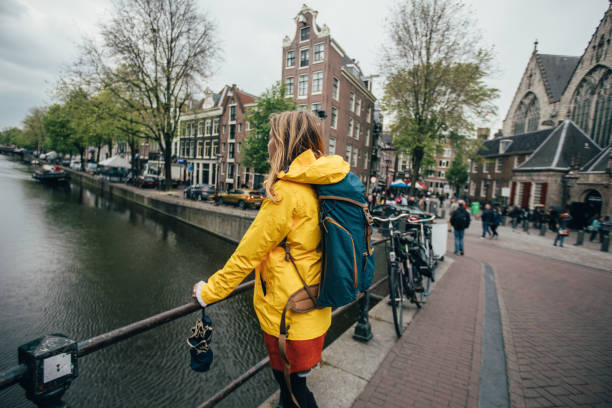 istock Rainy and cold day in Amsterdam 1152210771