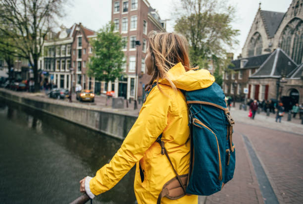 istock Rainy and cold day in Amsterdam 1152210809