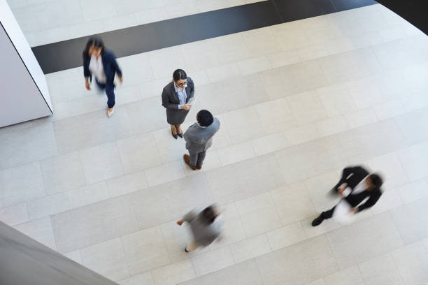 istock Business partners meeting in corridor 1152213494