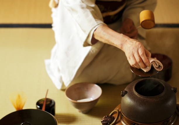 istock Japanese tea ceremony “Sado”,making some tea 1152215763