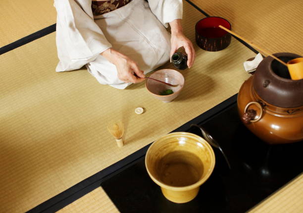 istock Japanese tea ceremony “Sado”,making some bowl of tea 1152215902