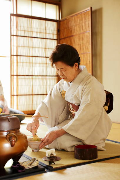 istock Japanese tea ceremony “Sado”,making some bowl o 1152215976