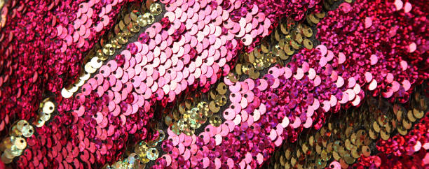 istock Fashion pink sequin background, fabric glitter surfactant 1152218452