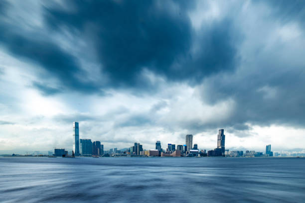 istock Hong Kong shocking car background 1152218957