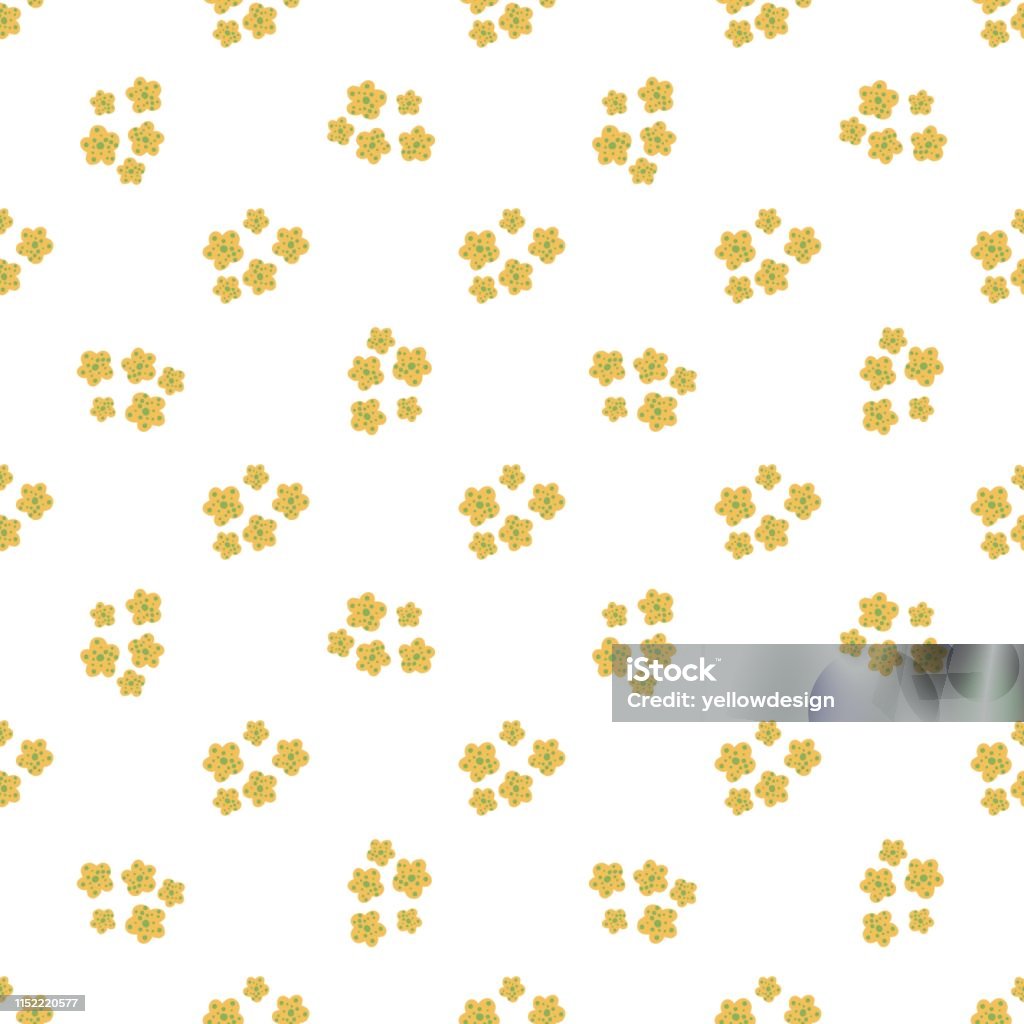 Daisy field. Simple chamomile flowers seamless pattern. Daisy field. Simple chamomile flowers seamless pattern. Floral print with daisies flowers.Spring design for fabric, textile print, wrapping paper Flower stock vector