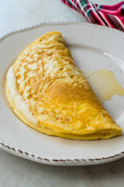 istock Fluffy Omelette Homemade Mont Saint Michel Style for Breakfast. 1152225116
