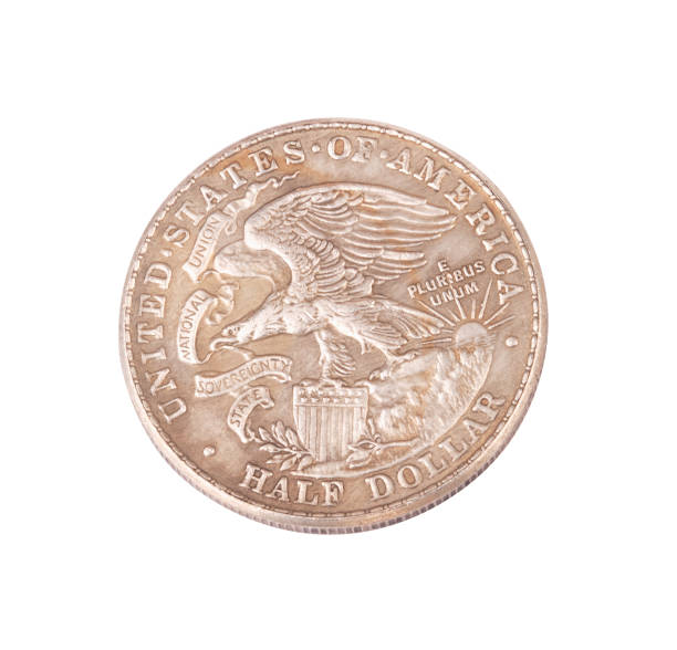 istock half dollar coin isolated on white background 1152232746