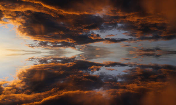 istock Reflection of colorful and dramatic sunset sky 1152235288