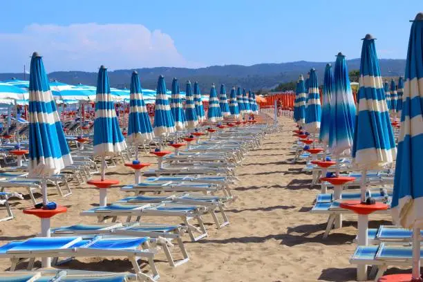 Gargano peninsula in Italy - Pizzomunno Beach in Vieste.