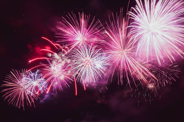 istock colorful fireworks for abstract , anniversary, celebration and new year background 1152237500