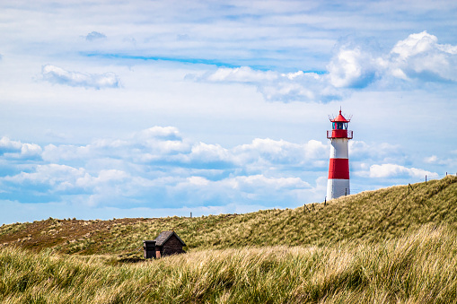 typical lighthouse at the northsea - sylt