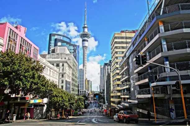 The Sky Tower is the iconic landmark of the capital of New Zealand