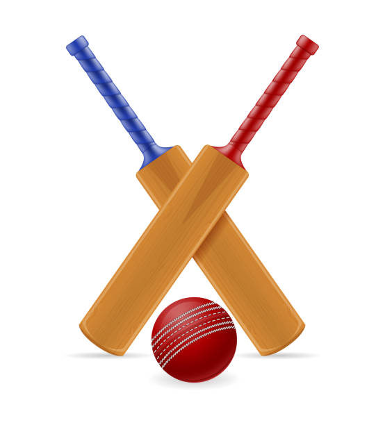 istock cricket bat and ball for a sports game stock vector illustration 1152241897
