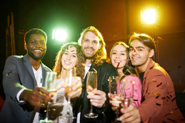 istock Multi-ethnic friends having fun at party 1152245981