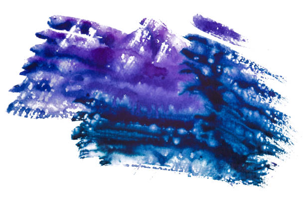 istock watercolor stain on a white background with paper texture. 1152250681