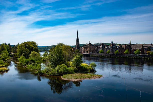 istock Panoramic view of Perth town. River Tay, Scotland, UK. 1152253323