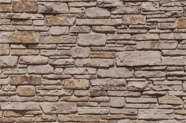 illustrations, cliparts, dessins animés et icônes de pierre brique mur texturé grès grunge fond illustration - stone wall