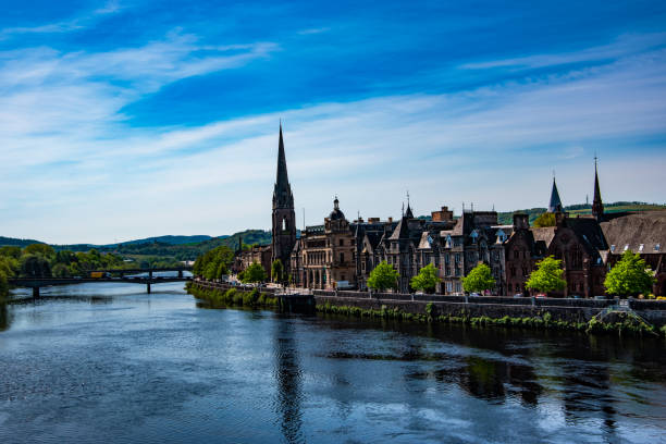 istock Panoramic view of Perth town. River Tay, Scotland, UK. 1152253364