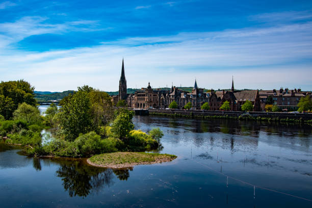 istock Panoramic view of Perth town. River Tay, Scotland, UK. 1152253623