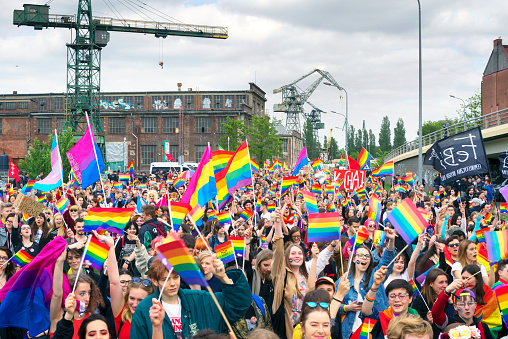 Poland, Gdansk, May 25, 2019: a march of equality and tolerance under the slogan \
