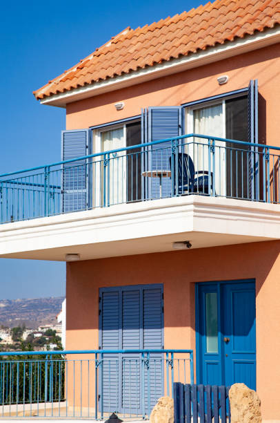 istock Tradition greek house with blue door and window 1152259169