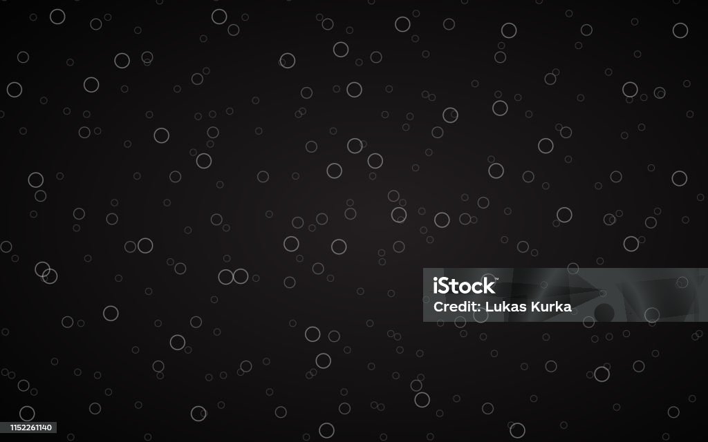Grey Rings Bg Black Abstract Background With Grey Rings Simple Geometric Pattern ...