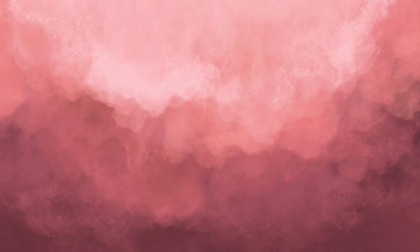 fondo de acuarela abstracto-color coral pastel-textura suave - pintura de acuarela fotos fotografías e imágenes de stock