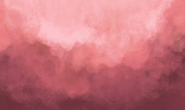 Abstract Watercolor Background - Pastel Coral Color - Soft Texture
