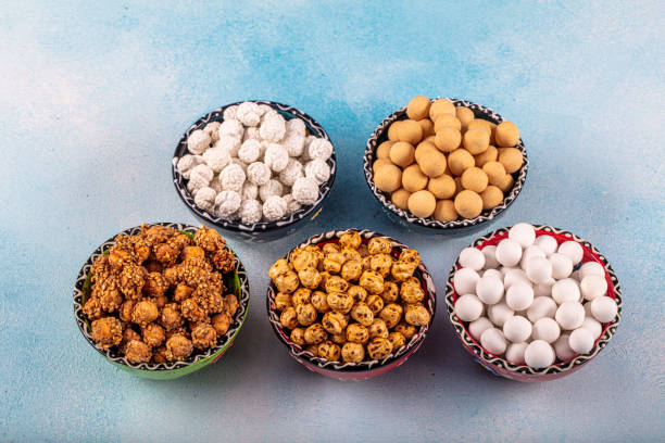 Turkish leblebi.Turkish Double roasted chickpea. Corum, Turkey