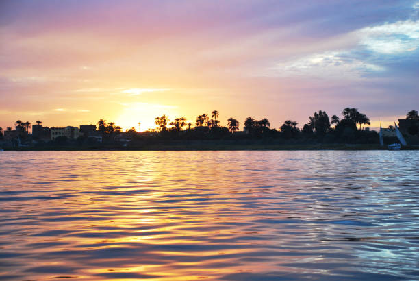 istock Single sailboat on the Sunset 1152267396