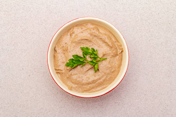 istock Chicken liver pate with butter 1152268212