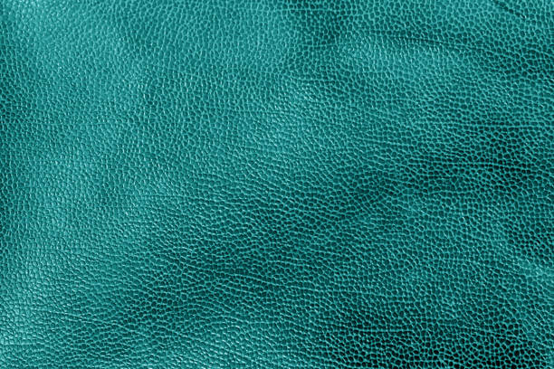 istock Weathered leather texture in cyan tone. 1152269879