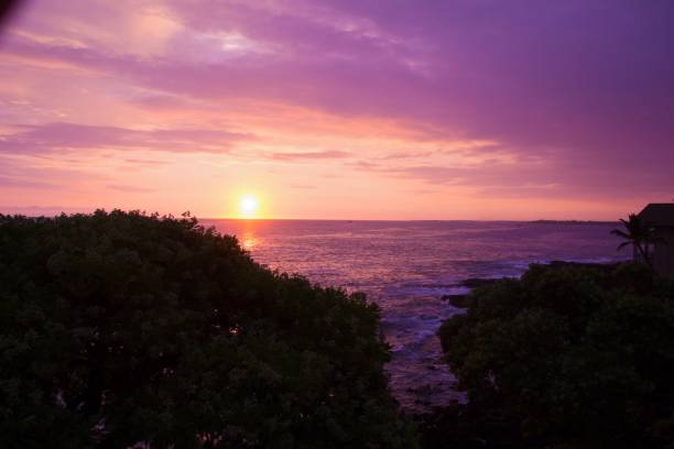 istock Purple sunset on a shoreline 1152271790