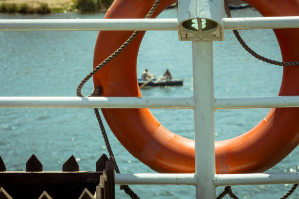 Canoeing on the Nile through a lifeguard on a cruise