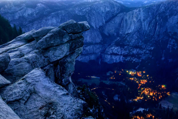 istock Curry Village Lights at Dusk View from Glacier Point 1152273615