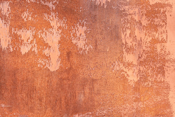 istock Old rusty sheet metal. Texture close-up. Unusual abstract background for the layout. Light photo. 1152279602