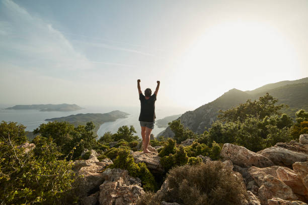 istock Success and Victory in the mountains 1152281409