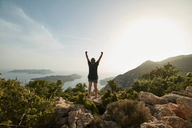 istock Success and Victory in the mountains 1152281419