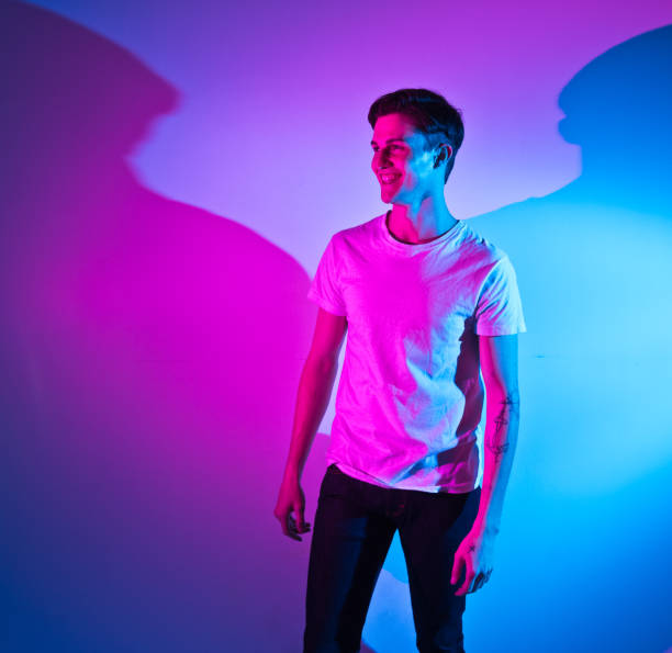 istock Handsome young man wearing a white t-shirt 1152282437