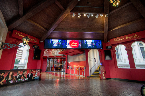 Las Vegas, Nevada, USA - May 6, 2019: Exterior of the Madame Tussauds in Las Vegas. The famous wax museum franchise is facing social media backlash after it's recent release of an Ariana Grande wax figure at it's location in London. The Vegas location unveiled it's version of the performer in 2017.